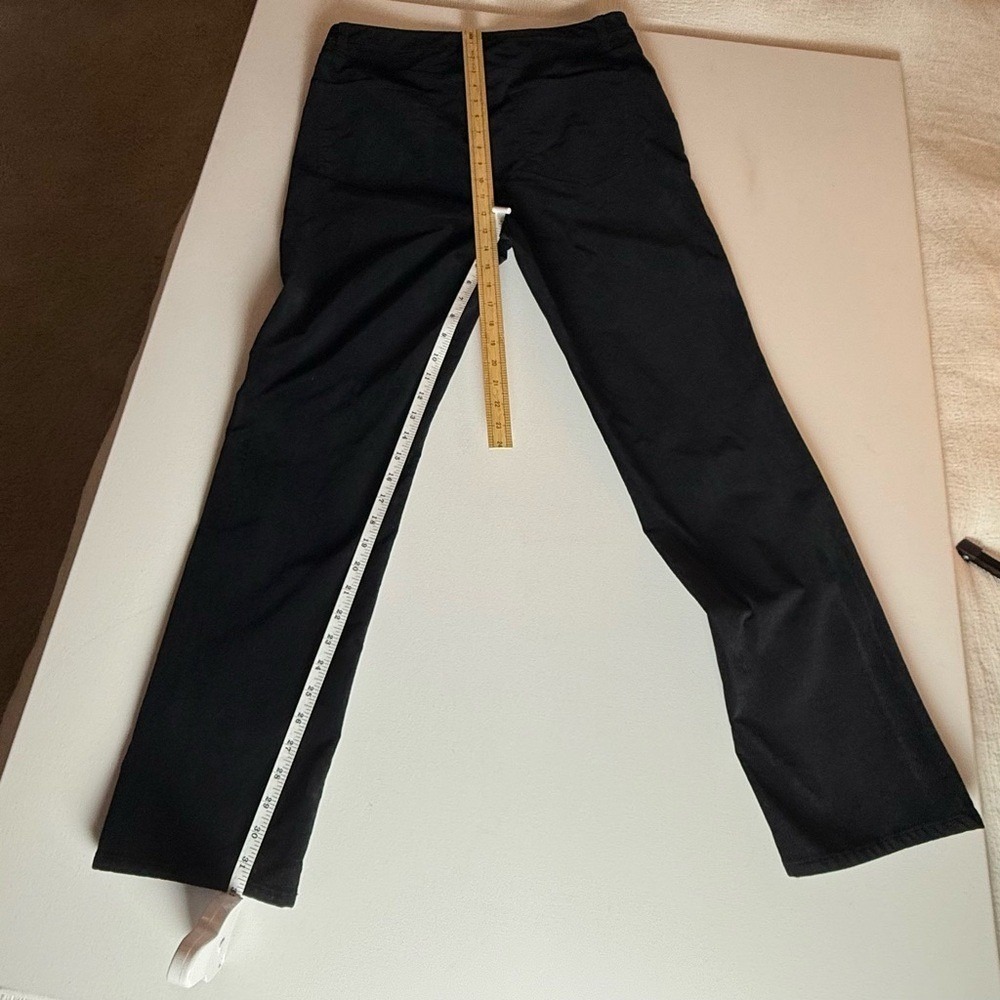 Talbots High Waist Straight-Leg Pants – Black Velvet Touch  size 12 - Picture 3 of 8